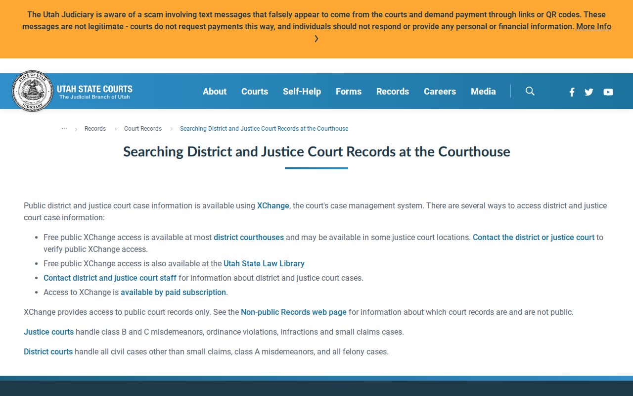 Free courthouse terminal access for Morgan County criminal case records