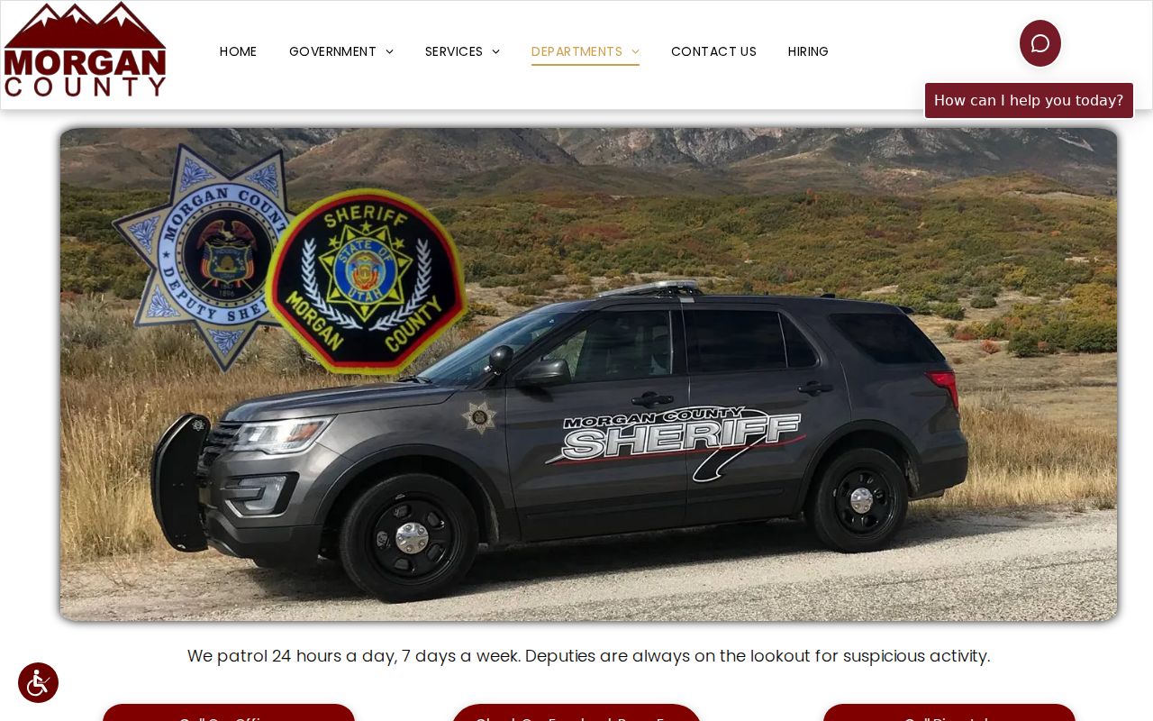 Morgan County criminal history sheriff records contact